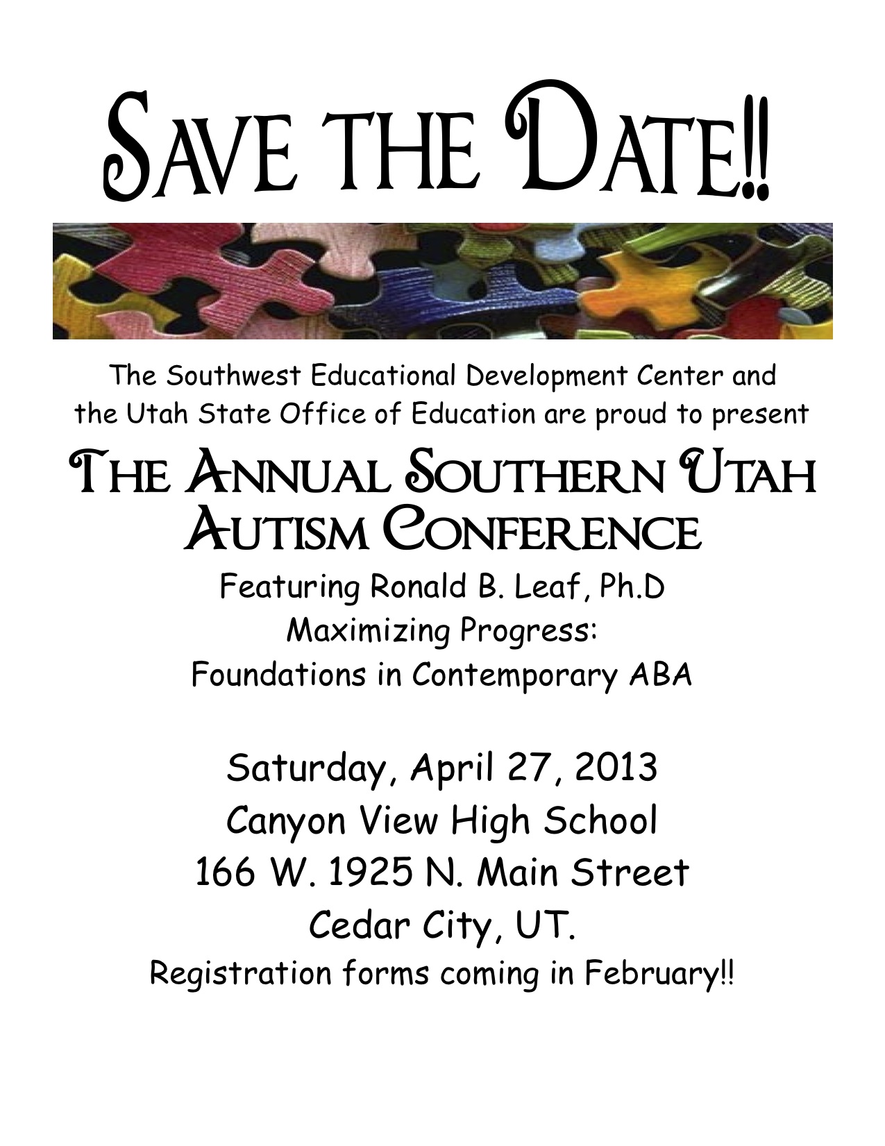 Autism Conference 2013