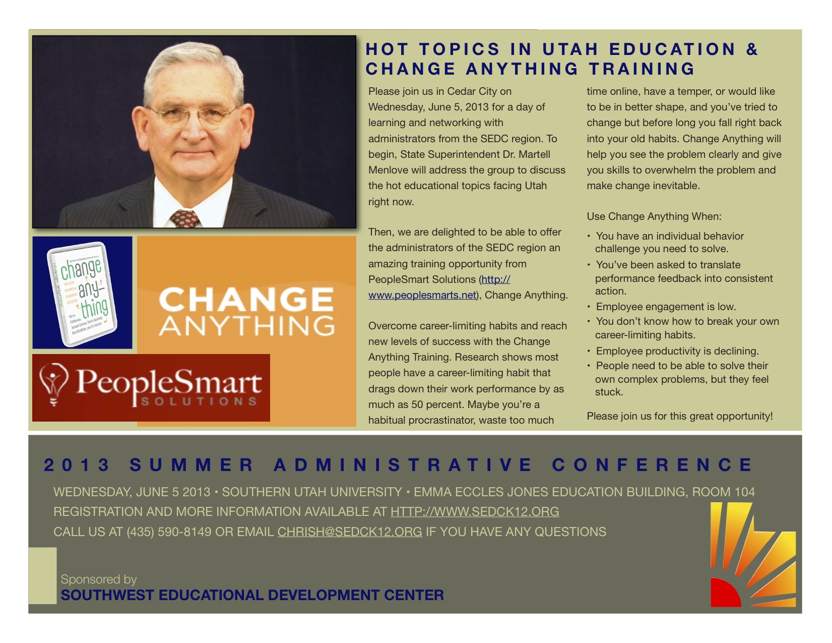 2103 Administrators Conference Flyer