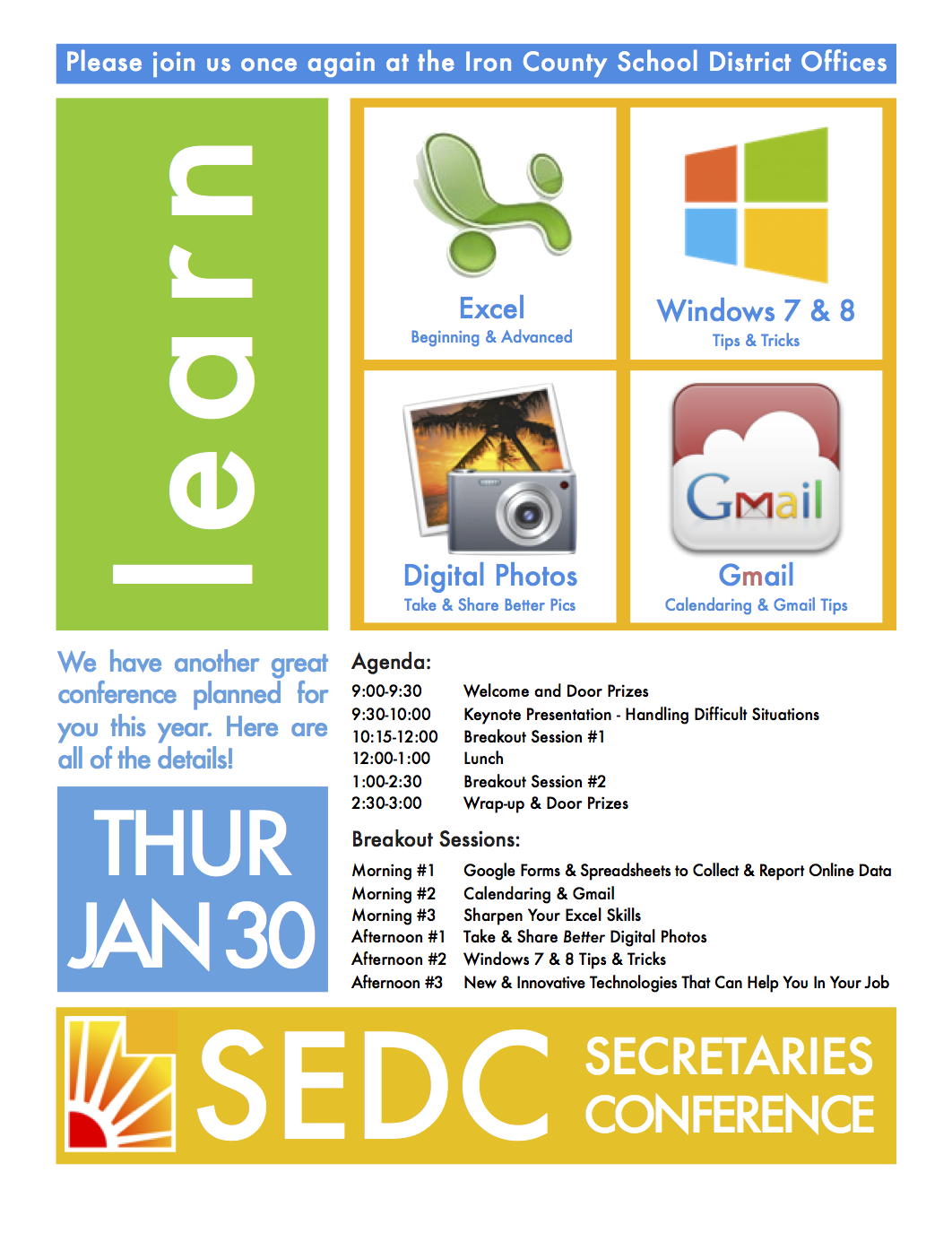 2014 Secretaries Conference Flyer P1 PNG