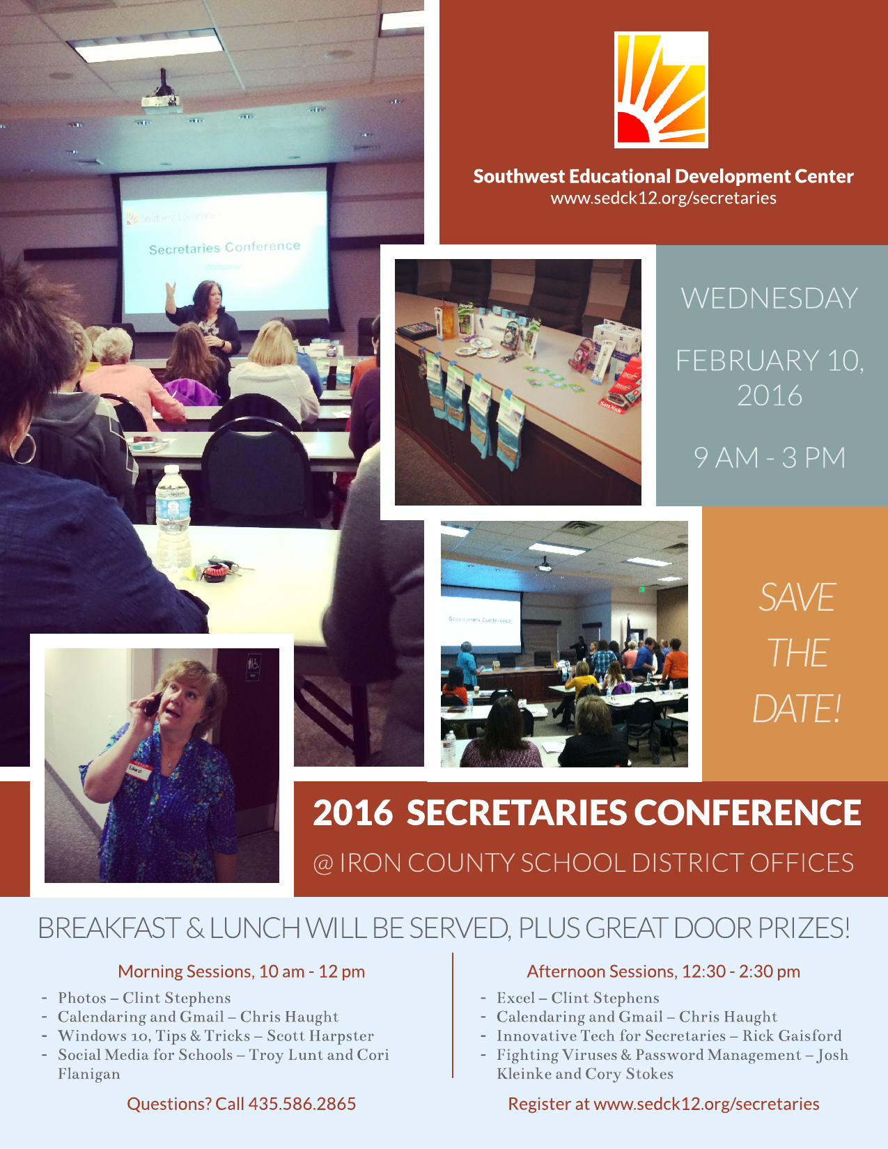 2016 Secretaries Conference Flyer