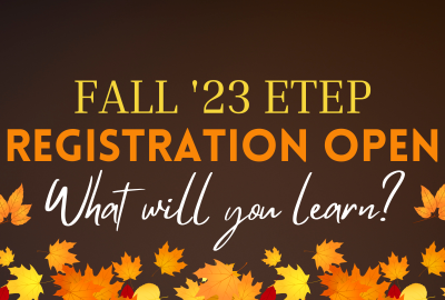 EdTech Courses for Fall ’23 – Registration Open!